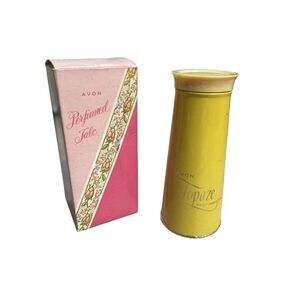 Vintage AVON Topaze Perfumed Talc NEW WITH BOX